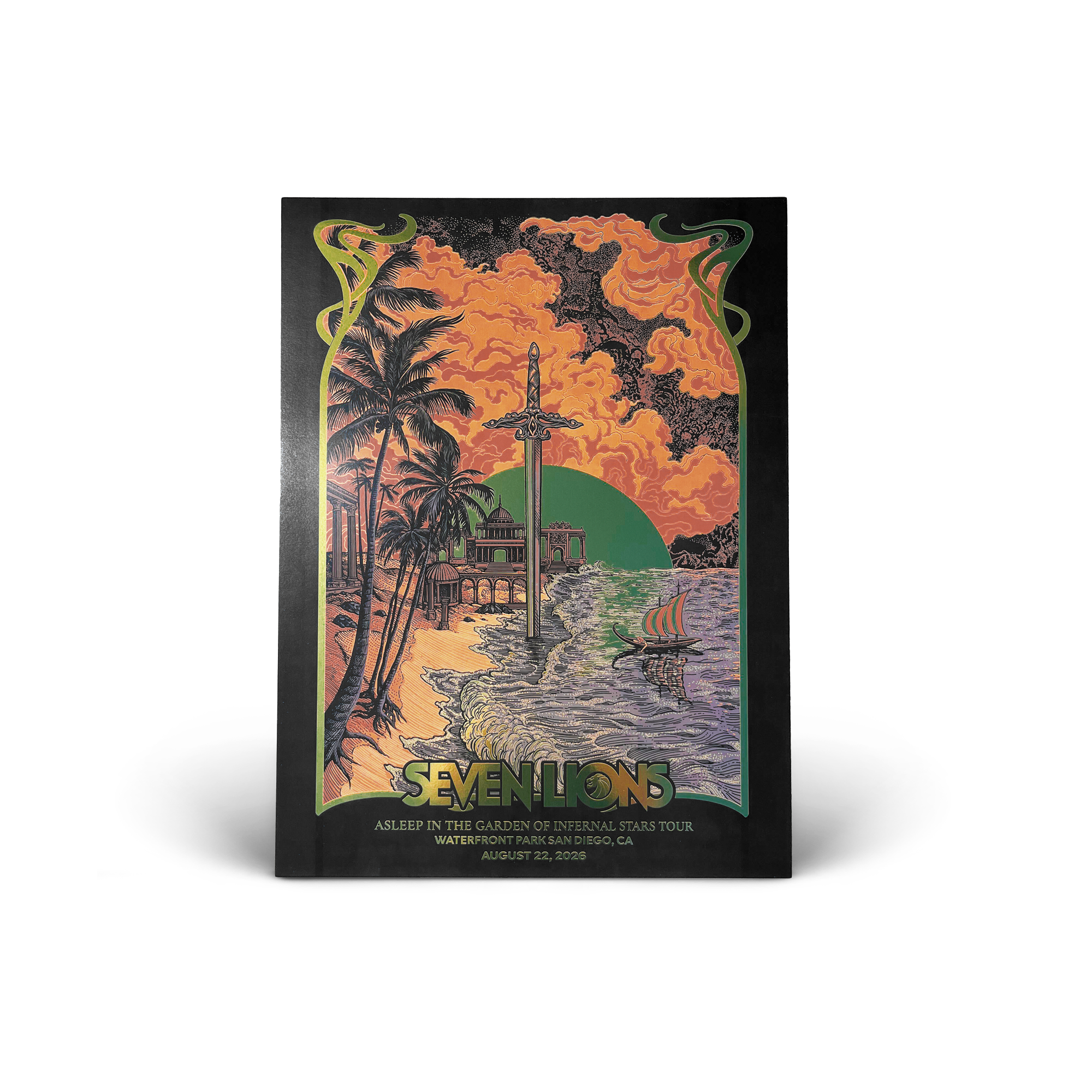 Waterfront Park Gold Foil Poster – Seven Lions Store