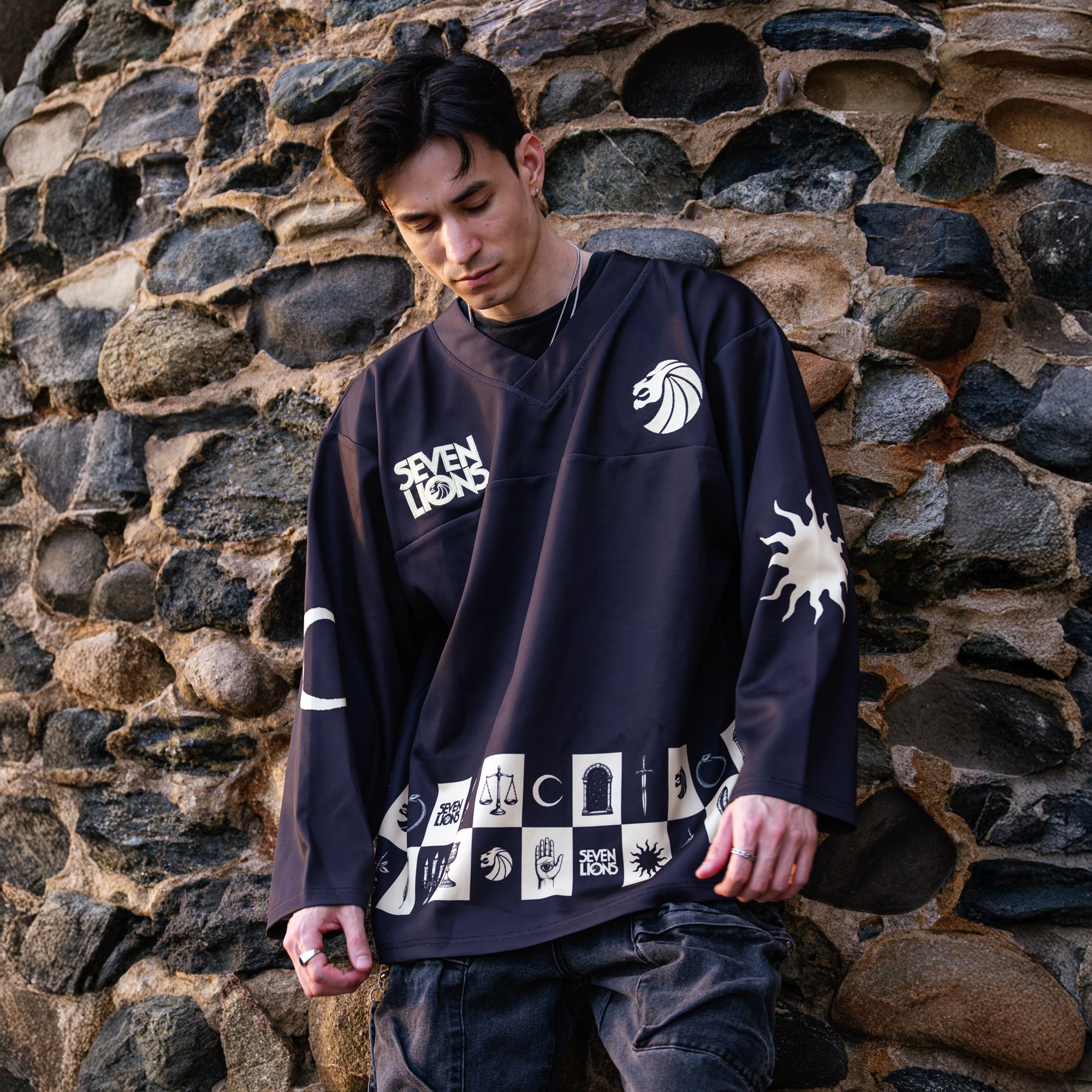 SEVEN LIONS - CHECKERED HOCKEY JERSEY – Seven Lions Store