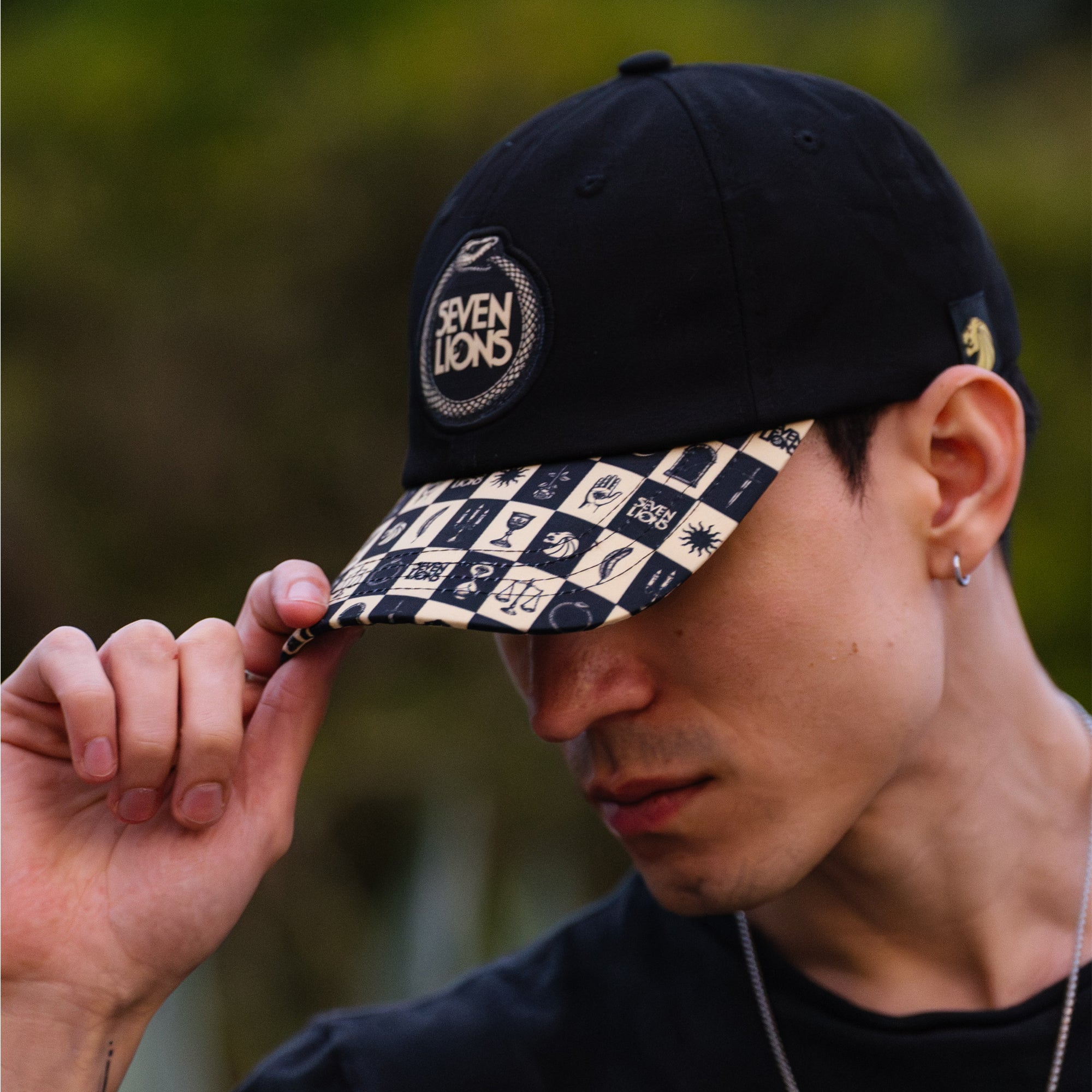 SEVEN LIONS - CHECKERED DAD HAT