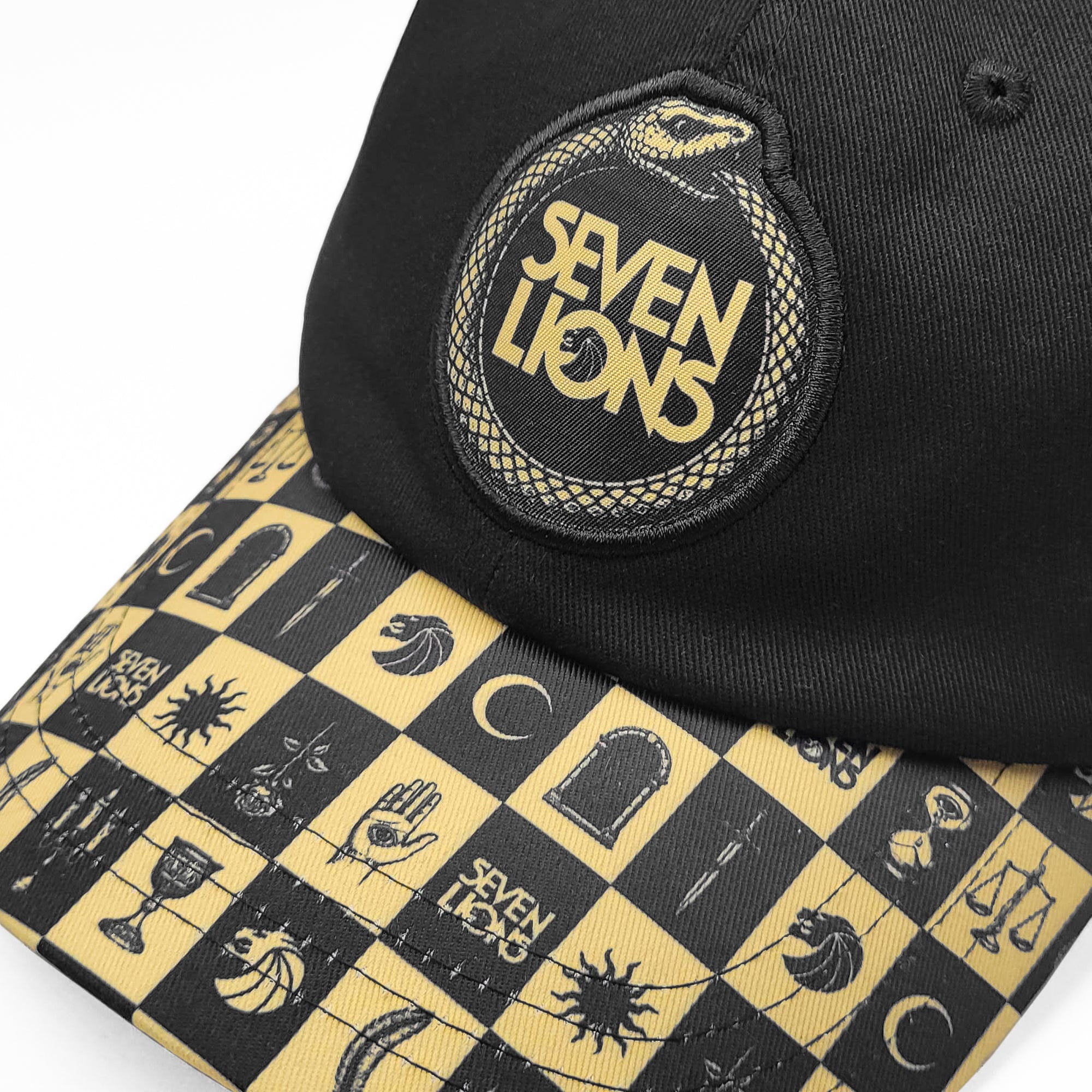 SEVEN LIONS - CHECKERED DAD HAT