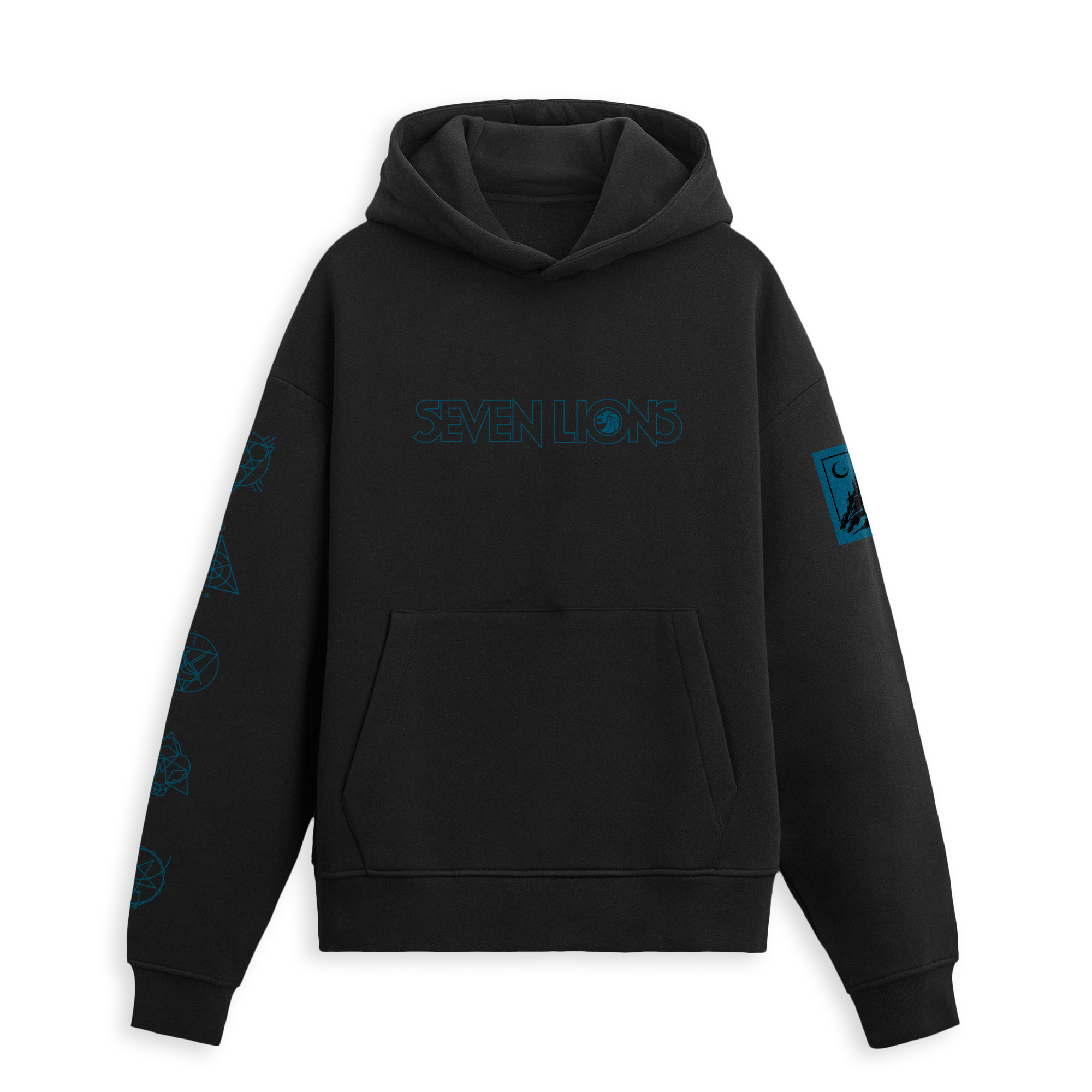 SEVEN LIONS CRESCENT MOON HEAVYWEIGHT HOODIE