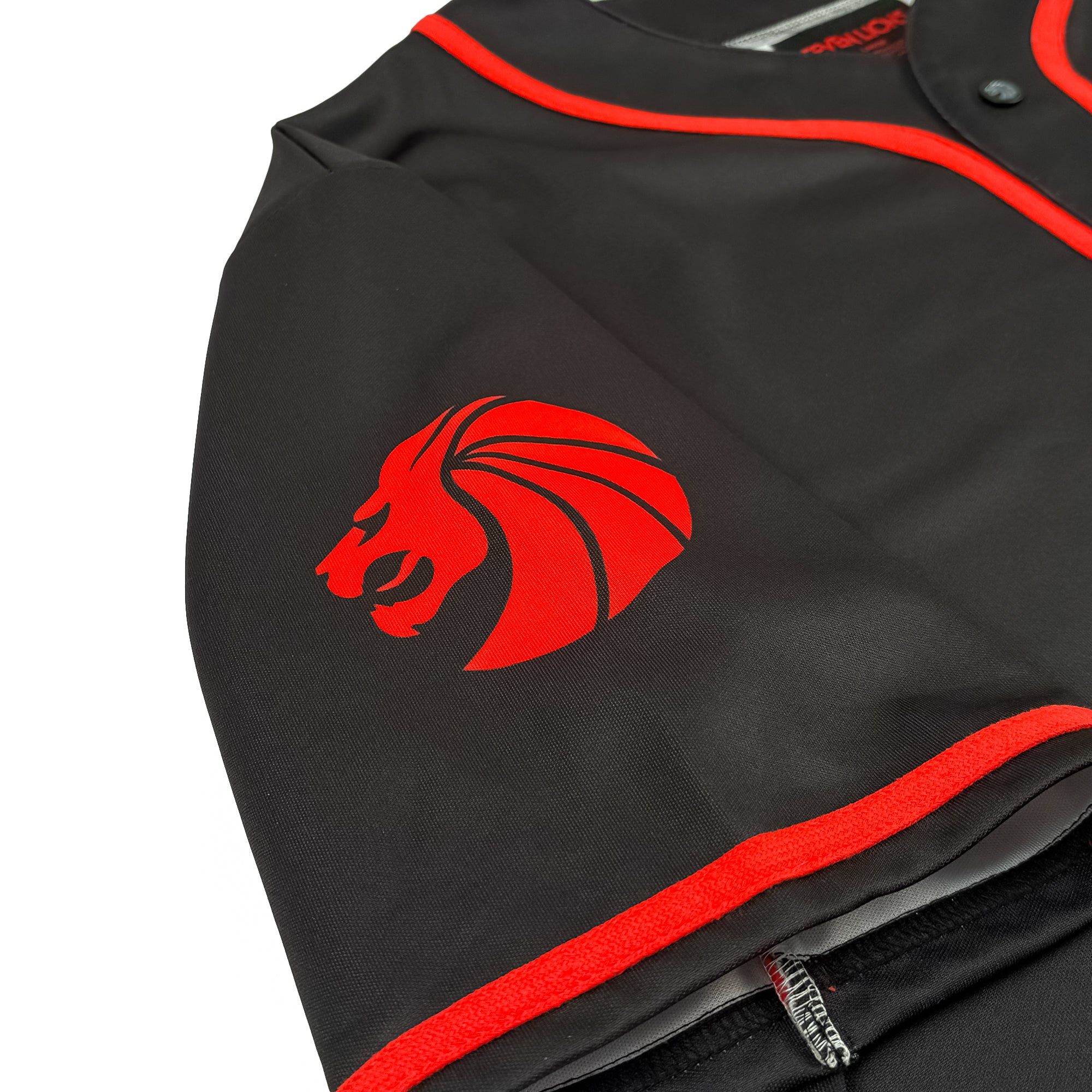 SEVEN LIONS - ASLEEP IN THE GARDEN - BLACK BASEBALL JERSEY