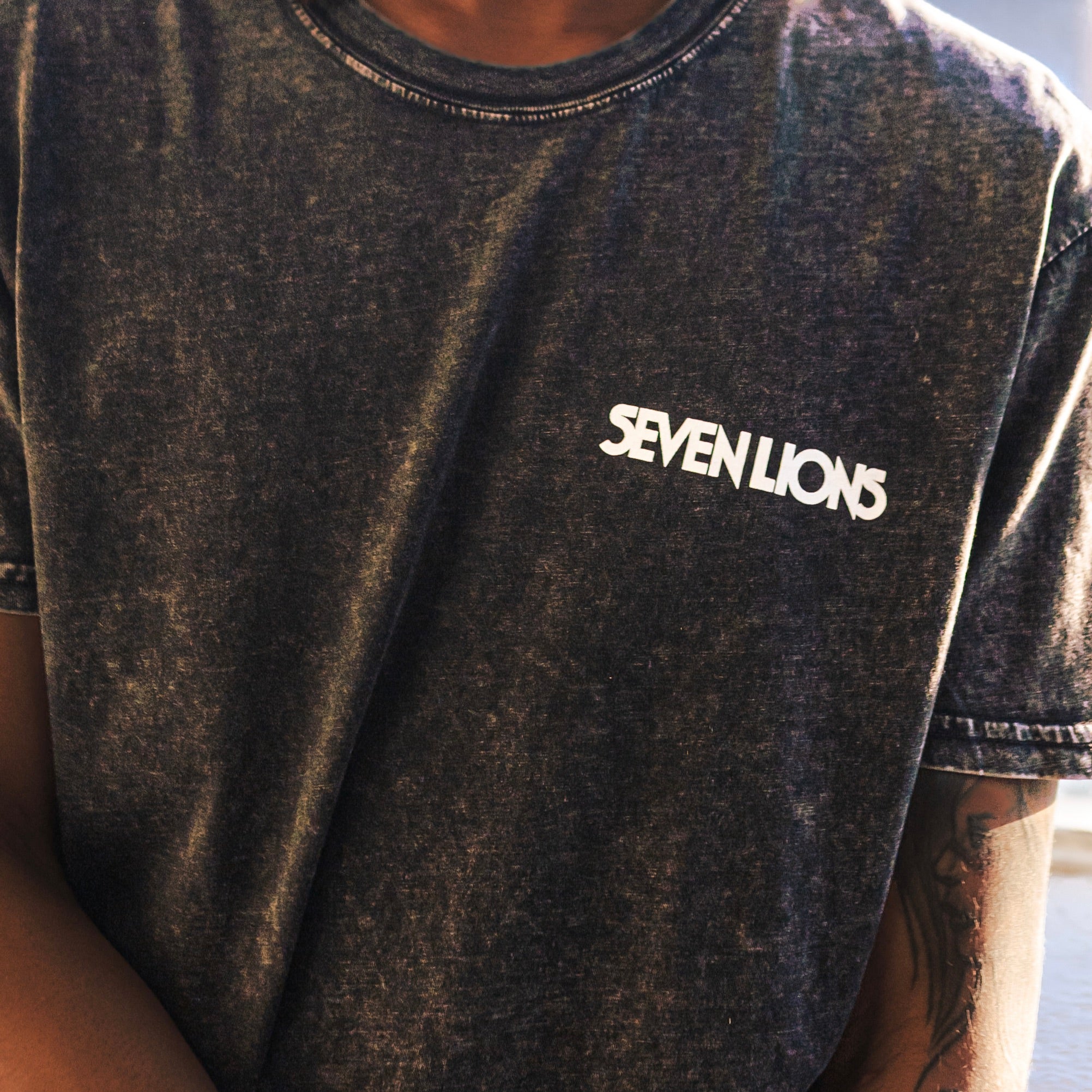 Black Stone Wash Staple Tee