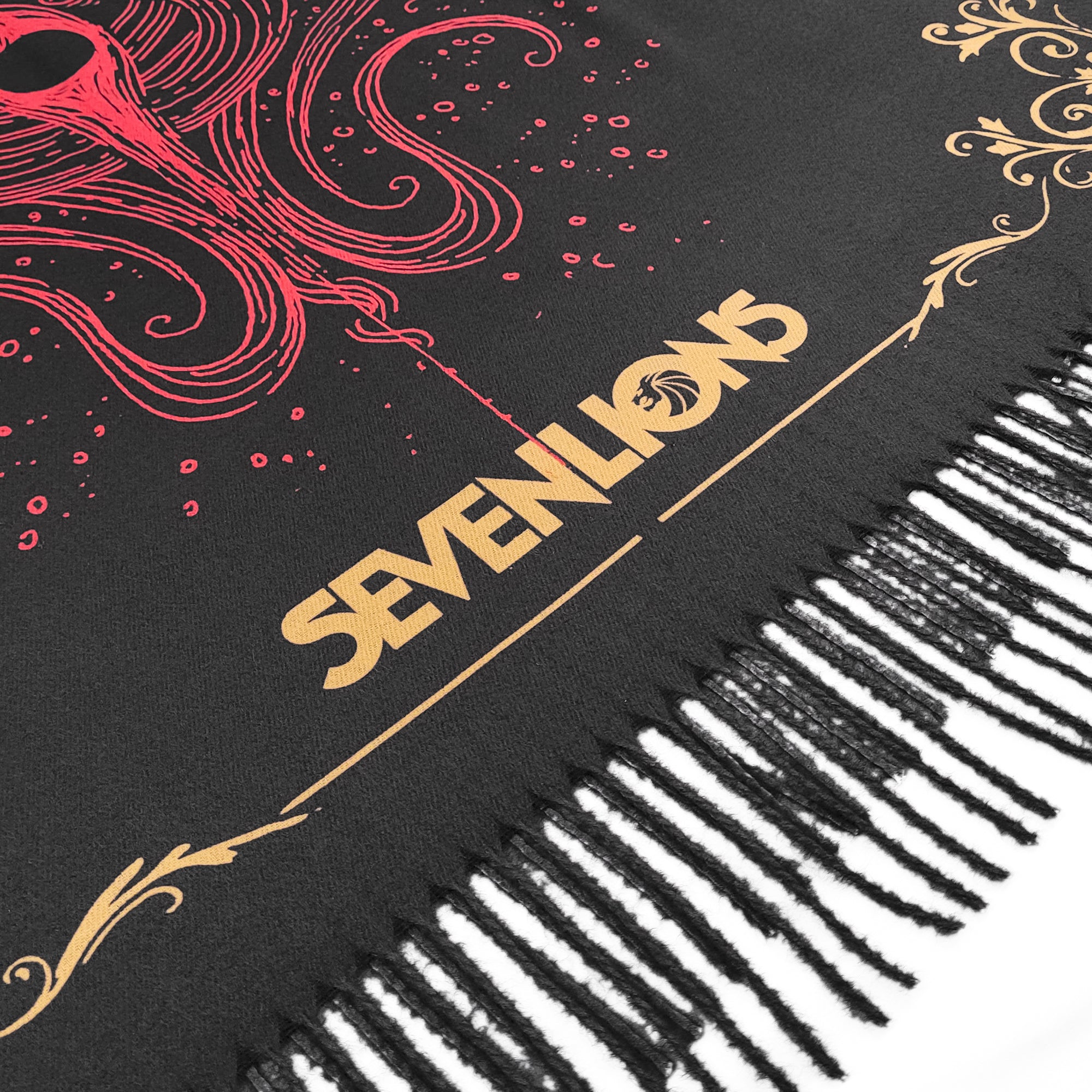 SEVEN LIONS - ASLEEP IN THE GARDEN PASHMINA – Seven Lions Store