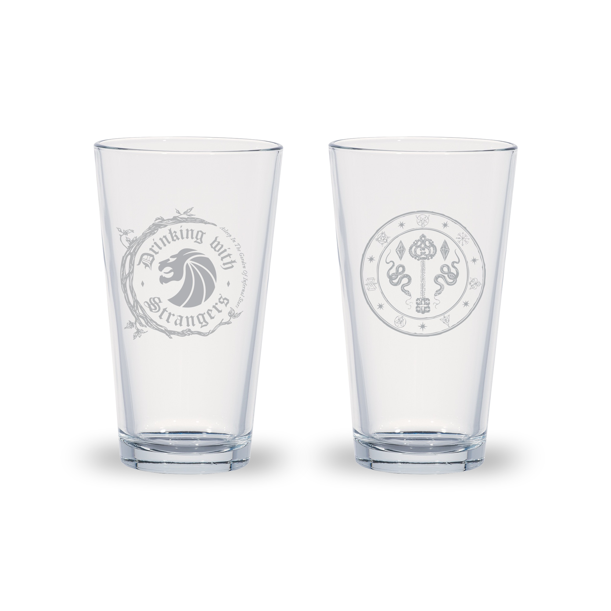 SEVEN LIONS - DRINKING WITH STRANGERS - 2-PACK BEER GLASSES (pre order)