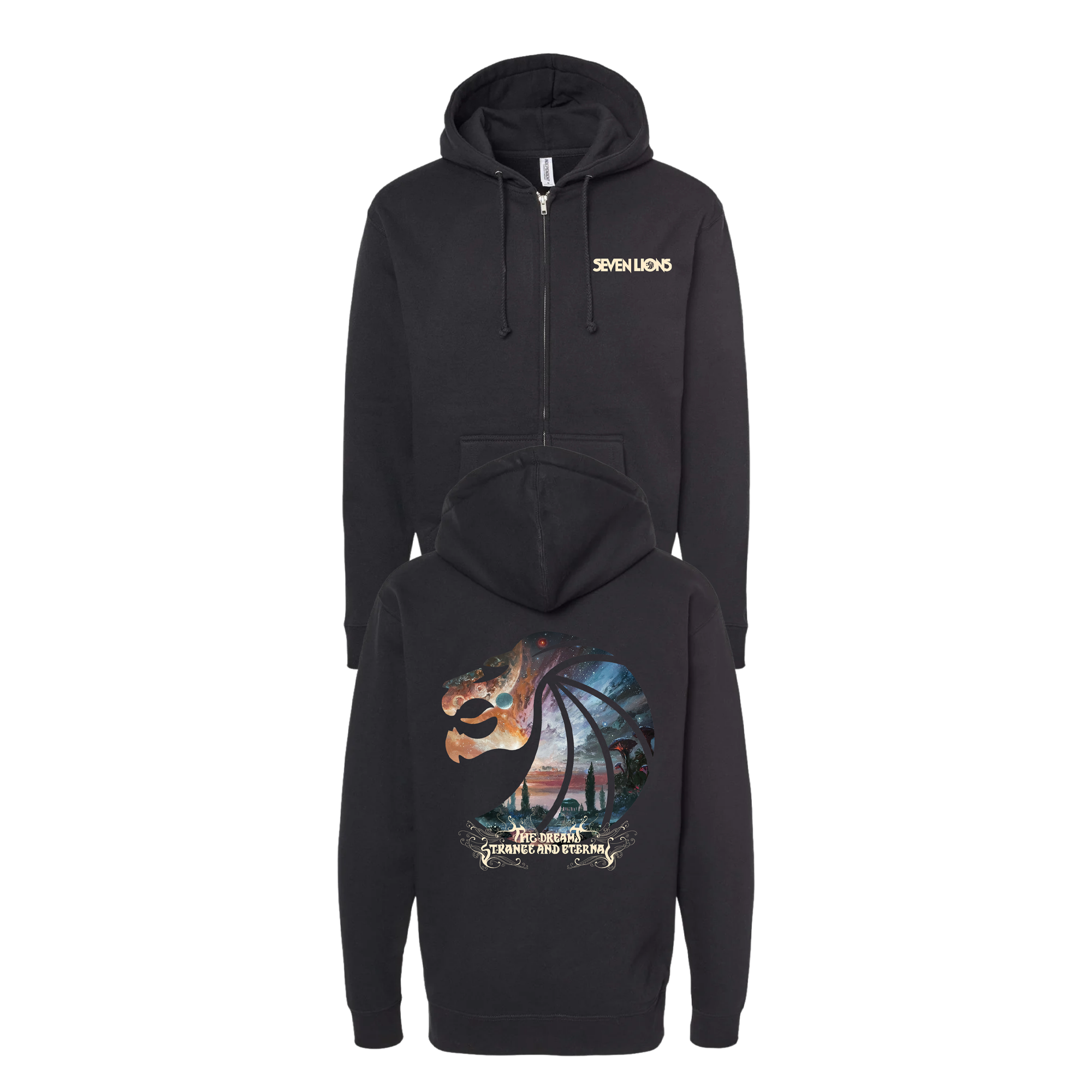 (Pre order) SEVEN LIONS - STRANGE & ETERNAL ZIP HOODIE