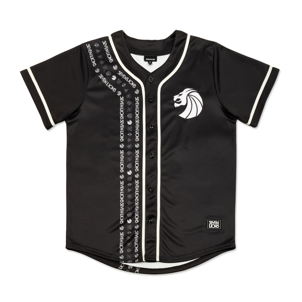 Saltdogs black baseball jersey #7 sz S